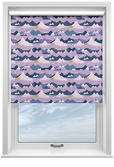 Serene Summit, Amethyst - Roller Blind